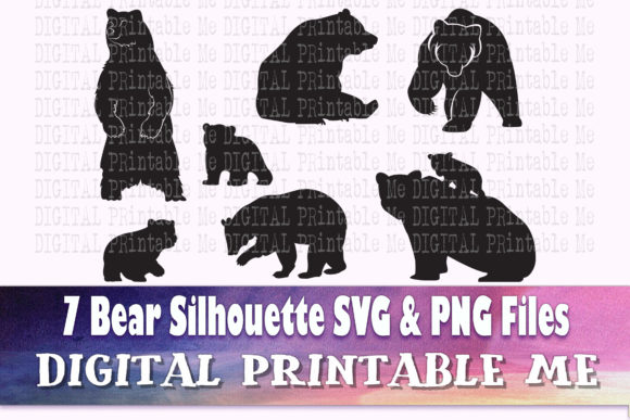 Download Bear Silhouette, Woodland Baby Bear - Woodland baby bear Collection