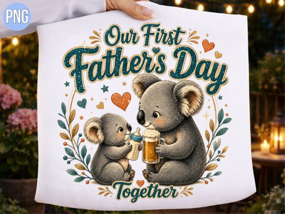 Download First Fathers Day Koala PNG T-shirt - Koala png Collection