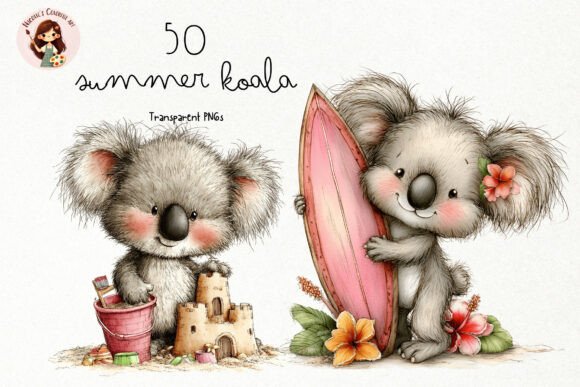 Download Summer Beach Koala PNG Clipart - Koala png Collection