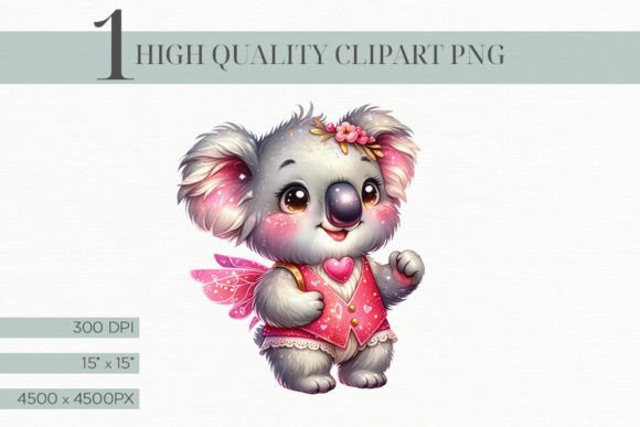 Download Valentine Cupid Koala PNG - Koala png Collection